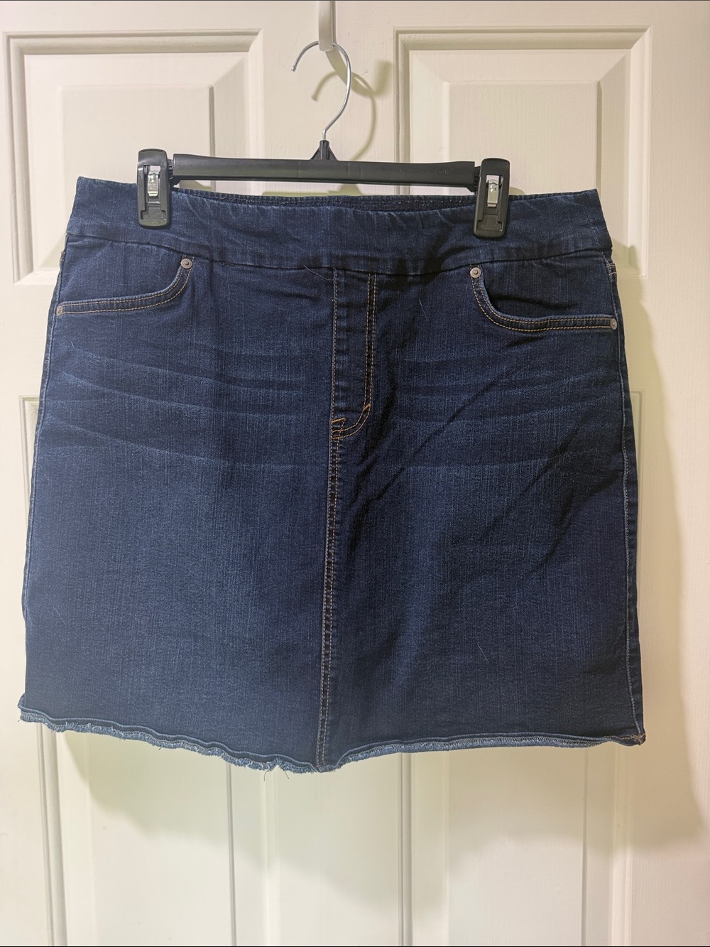 Style & Co. Dark Blue Denim Mini Skort